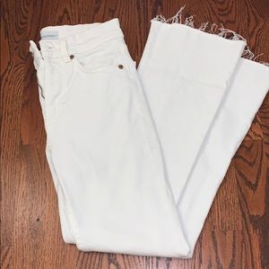 ZARA White Flare Jeans